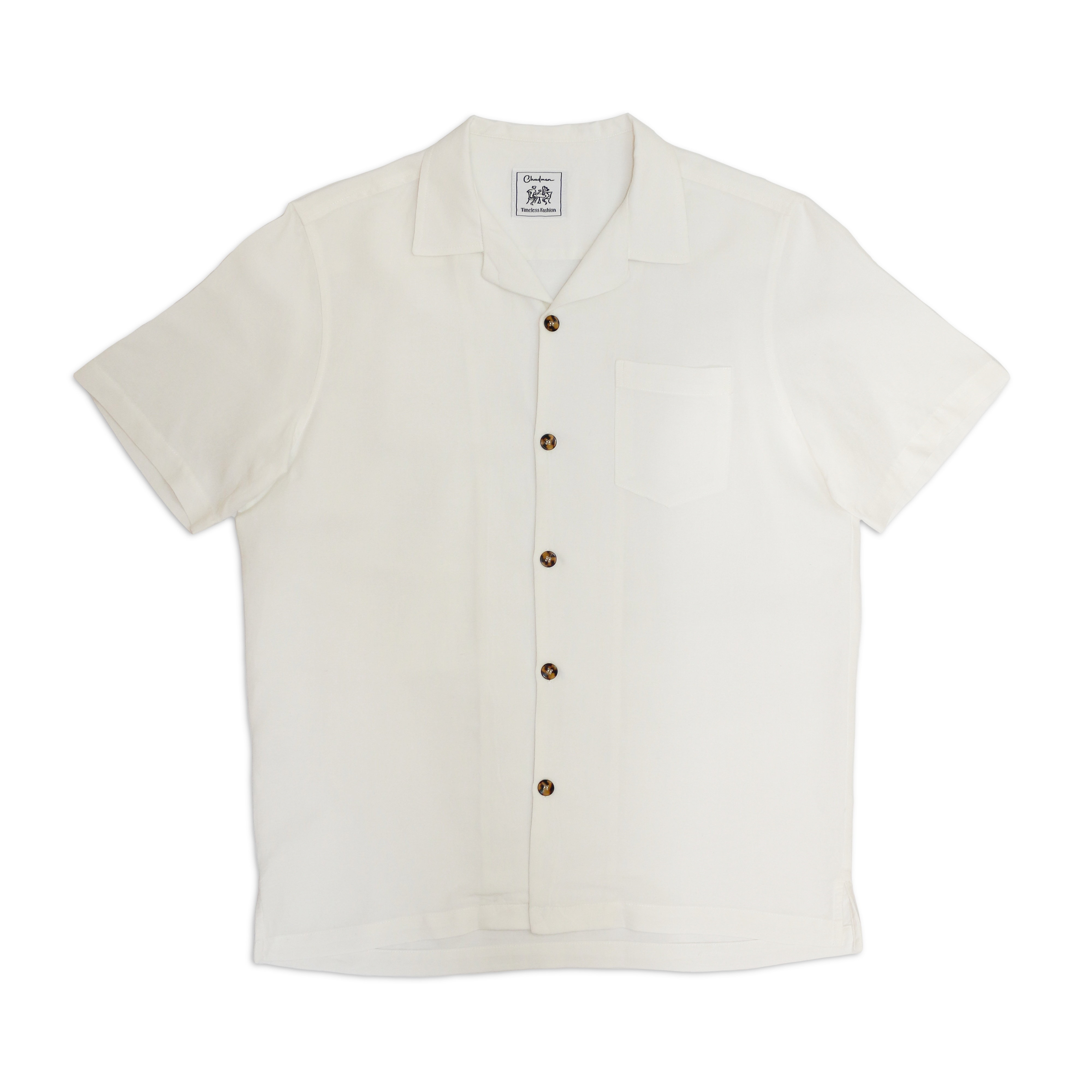 Classic Camp Collar Linen Shirt